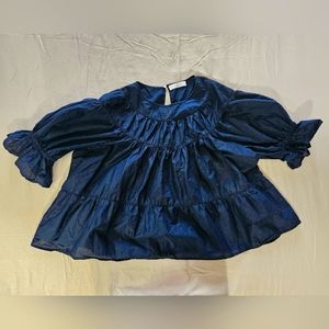 Blue 100% Cotton top.